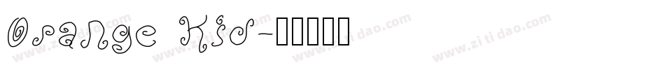 Orange Kid字体转换